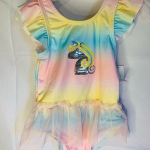 Unicorn Ruffle swim princess #962